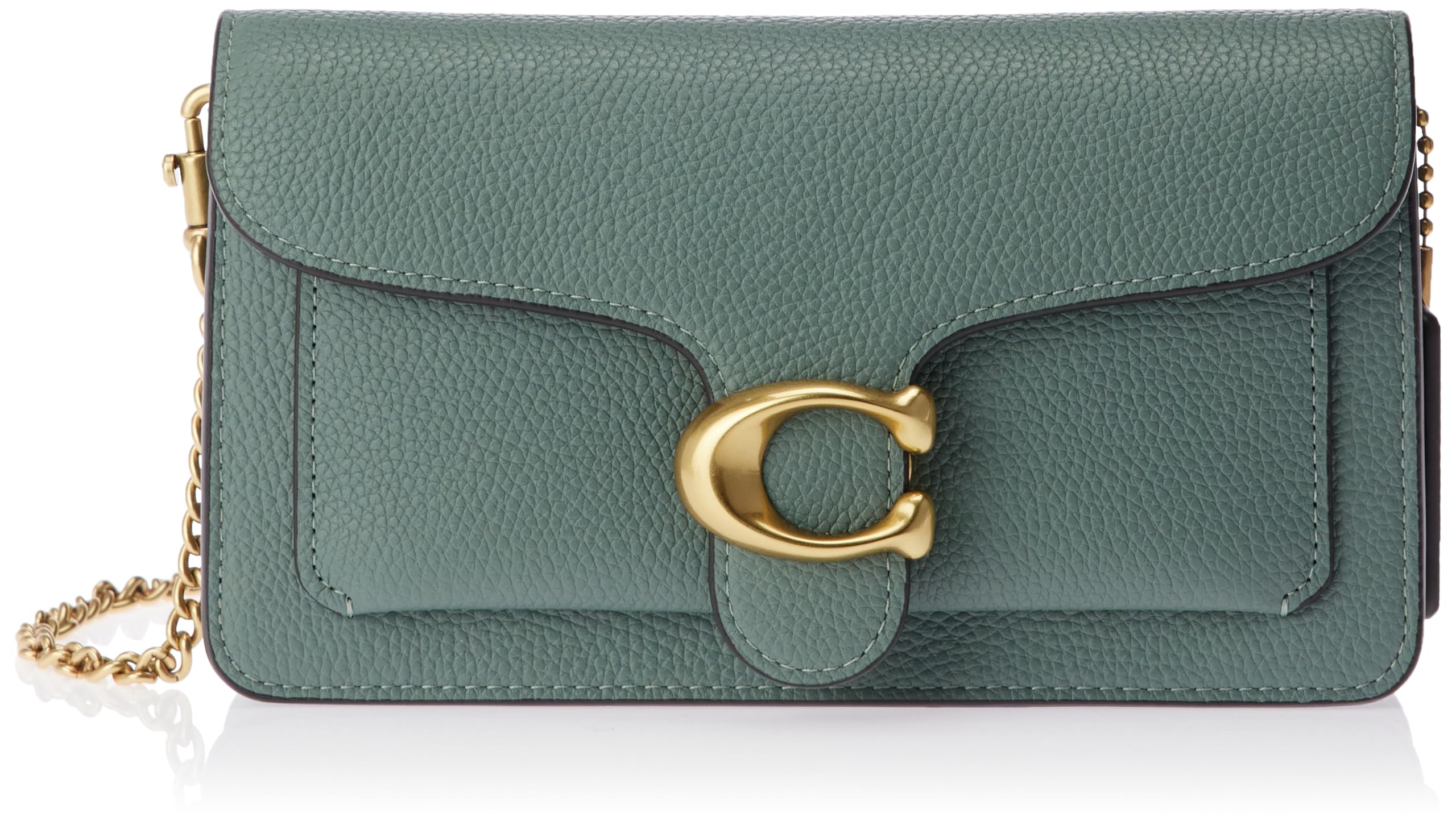 COACH Womens Tabby Chain Clutch Crossbody Tabby Chain Clutch Crossbody One Size Sage