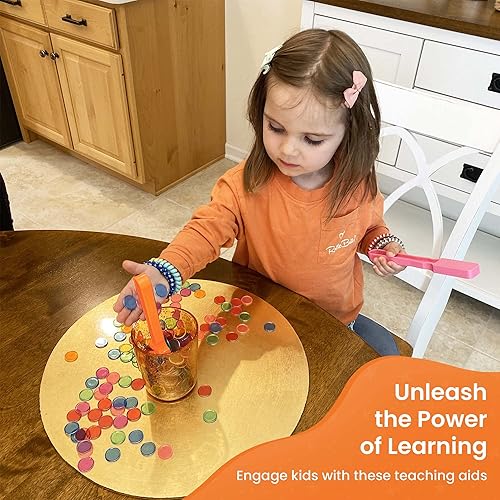 Miniatura 9 de MR CHIPS Varita magnética fabricada en Estados Unidos más 100 fichas magnéticas de bingo en naranja