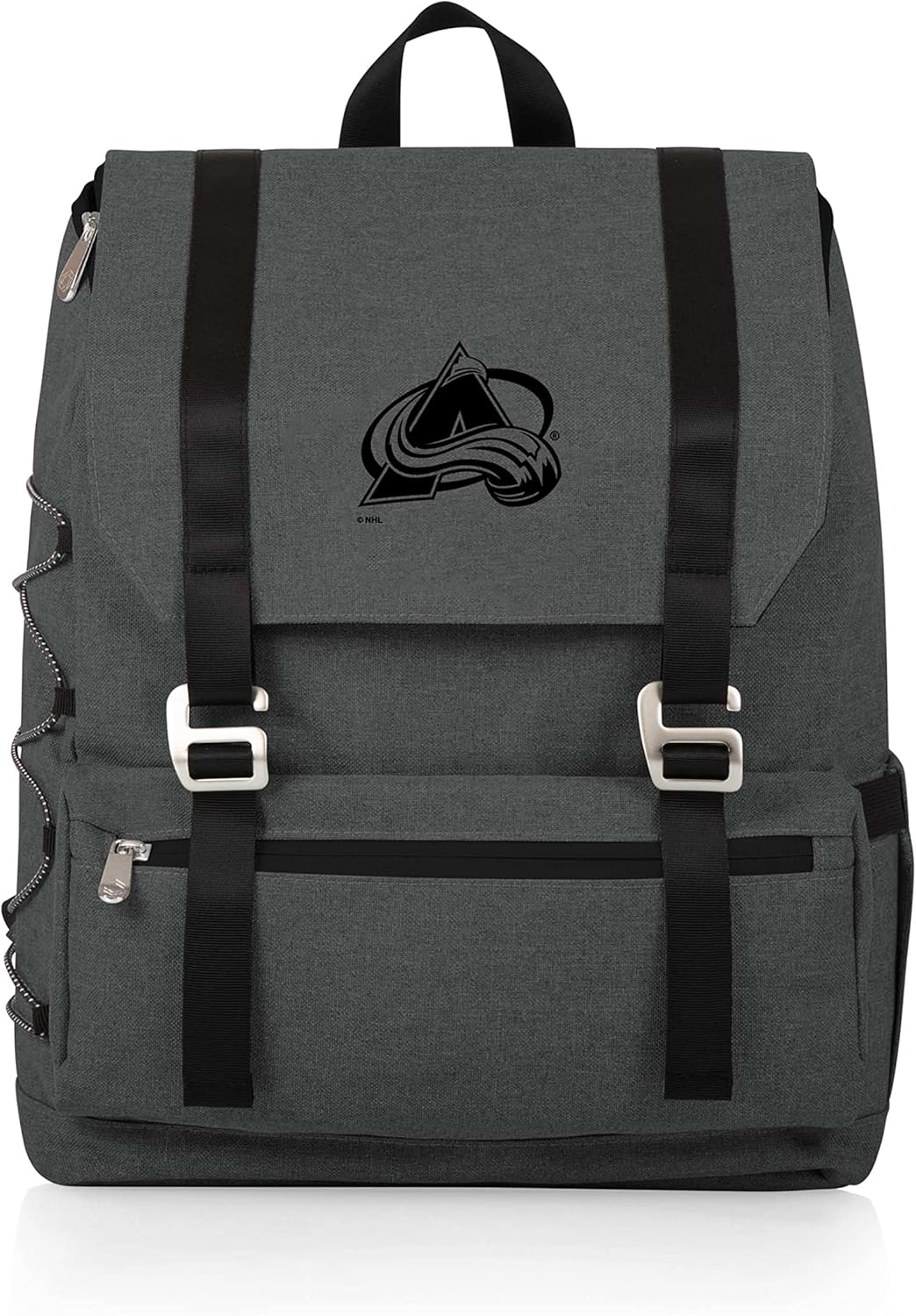 PICNIC TIME NHL Colorado Avalanche OTG Traverse Backpack Cooler, Soft Cooler Backpack, Hiking Backpack, (Heathered Gray)