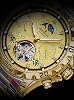 Poedagar Luxury Automatic Mechanical Watch Tourbillon Waterproof Luminous Date Week Men Wristwatch Stainless Steel Men's Watches, Yellow
