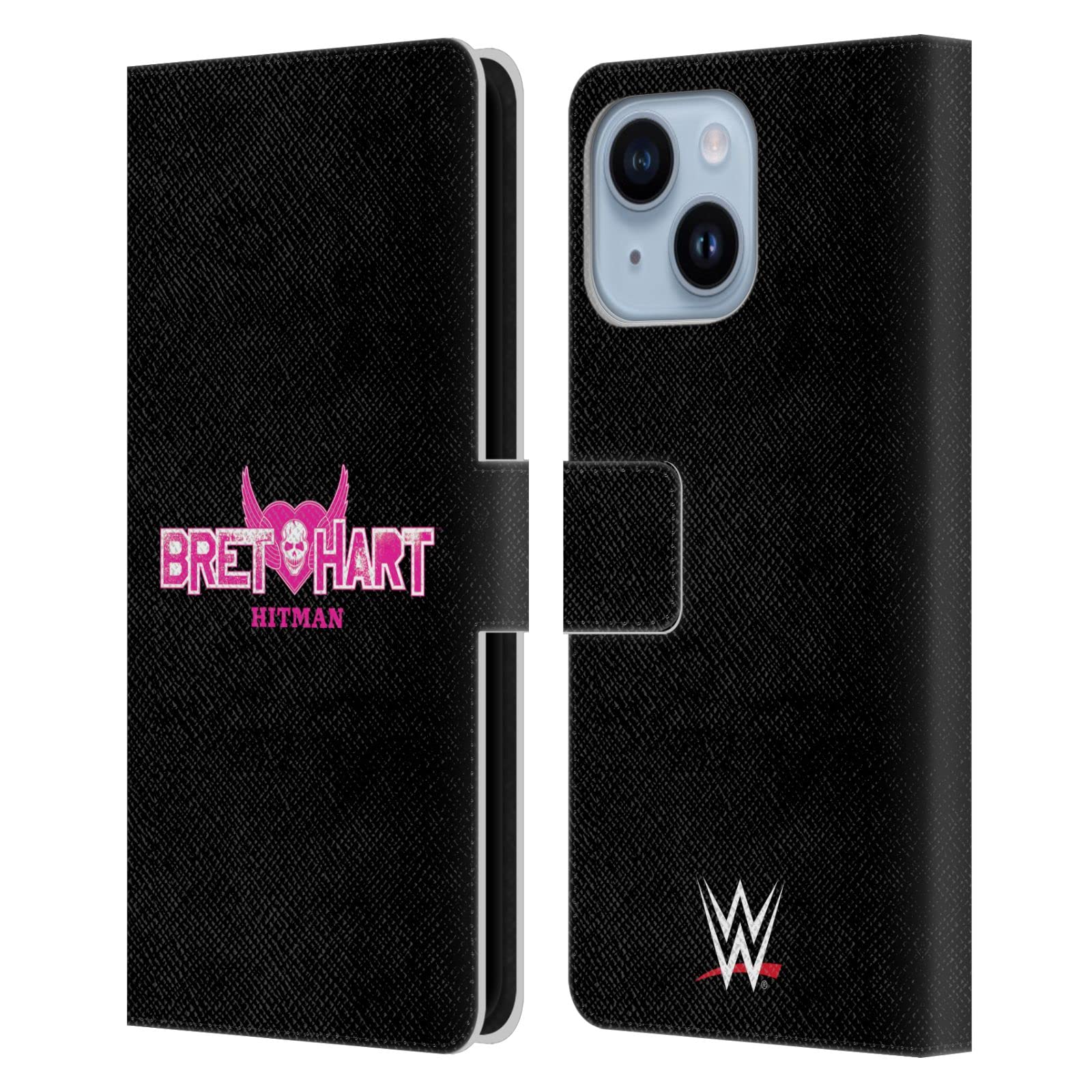 Housse Cuir WWE Bret Hart iPhone 14 Plus Coque Antichoc Rabat - 7