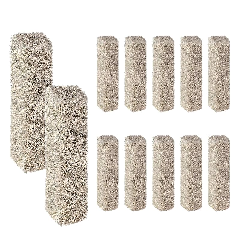 Refil de Filtro para Aquário com Fibra de Carbono Compatível com Aqueon QuietFlow LED PRO Model 10, Pacote com 12
