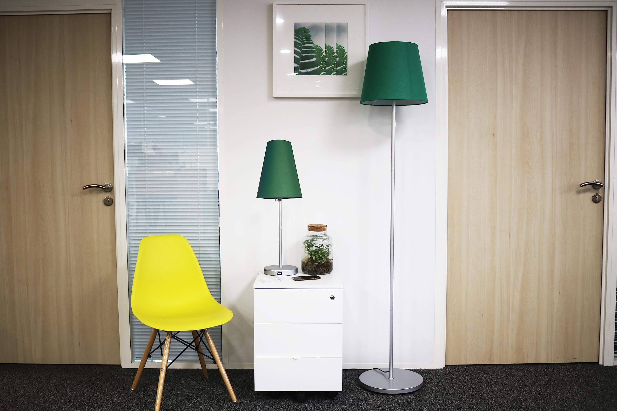 Unilux - Lámpara de pie con luz LED para lámpara de pie, color verde