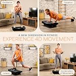 Lifepro Rumblex Pro & 4D Vibration Plate Exercise Machine – Triple Motor Oscillation, Linear & Pulsation. Advanced 4D Motion Vibrating Plate with Watch Remote, Exercise Mat for Full Body Workout