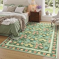 Vista 52 de Vintage Bohemian Entry Rug, 2x3 Small Entryway Rug Boho Kitchen Rugs Non-Slip Washable Indoor Door Mat, Distressed Floral Soft Accent Throw Rugs for