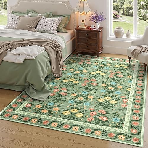 Miniatura 28 de Alfombra de entrada bohemia vintage de 2 x 3 pulgadas, alfombra de entrada pequeña, antideslizante, lavable, tapete para puerta de interior, tapete