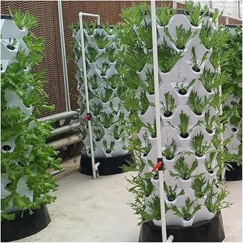 Amazon.com: Hydroponic Tower Growing sytem Vertical Hydroponics