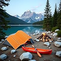 Vista 6 de 1 almohadilla de espuma impermeable plegable portátil para acampar al aire libre, senderismo, picnic, colchoneta de espuma para dormir para camping