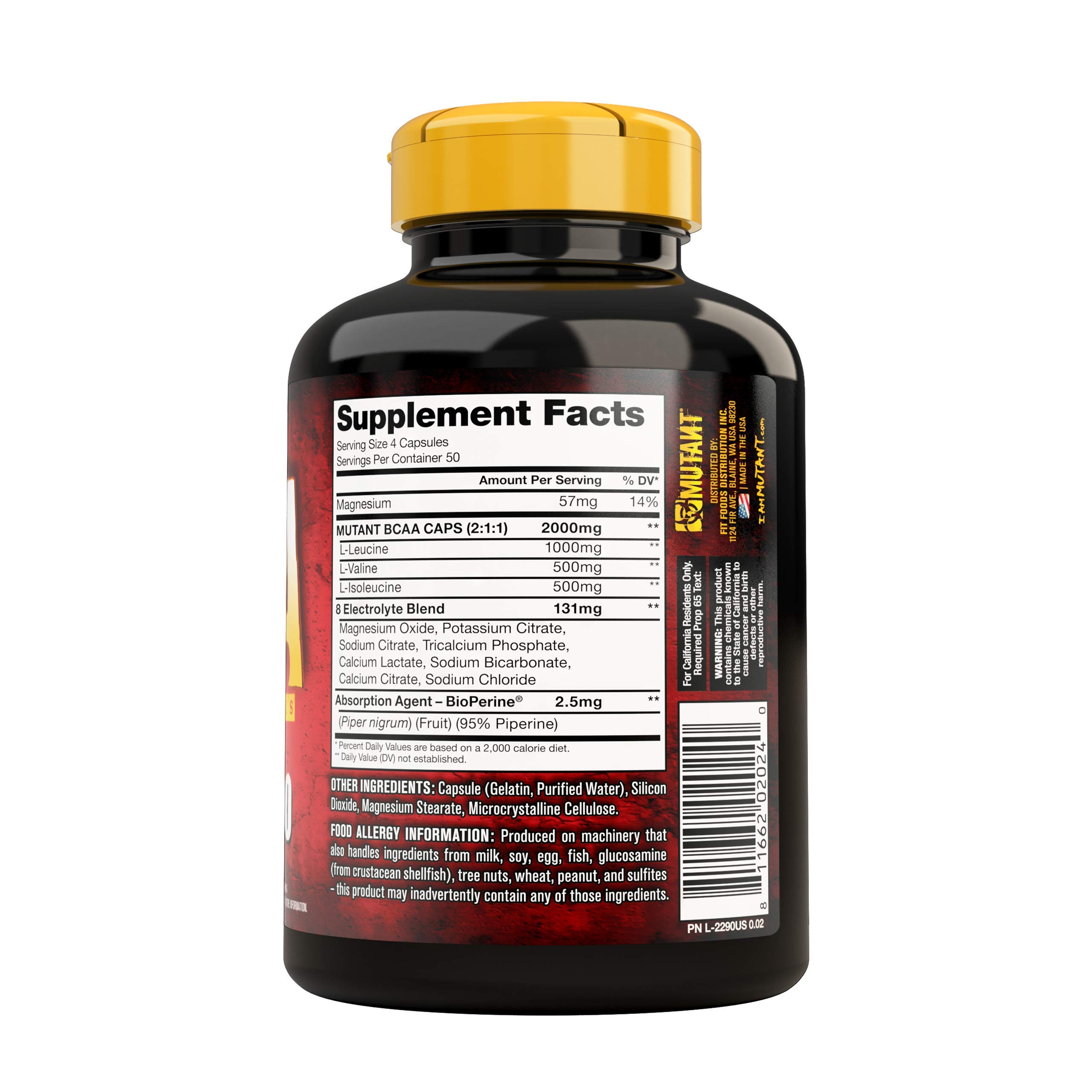 Buy Mutant BCAA 200 Protein Synthesis Amino Energy Supplement, Helps