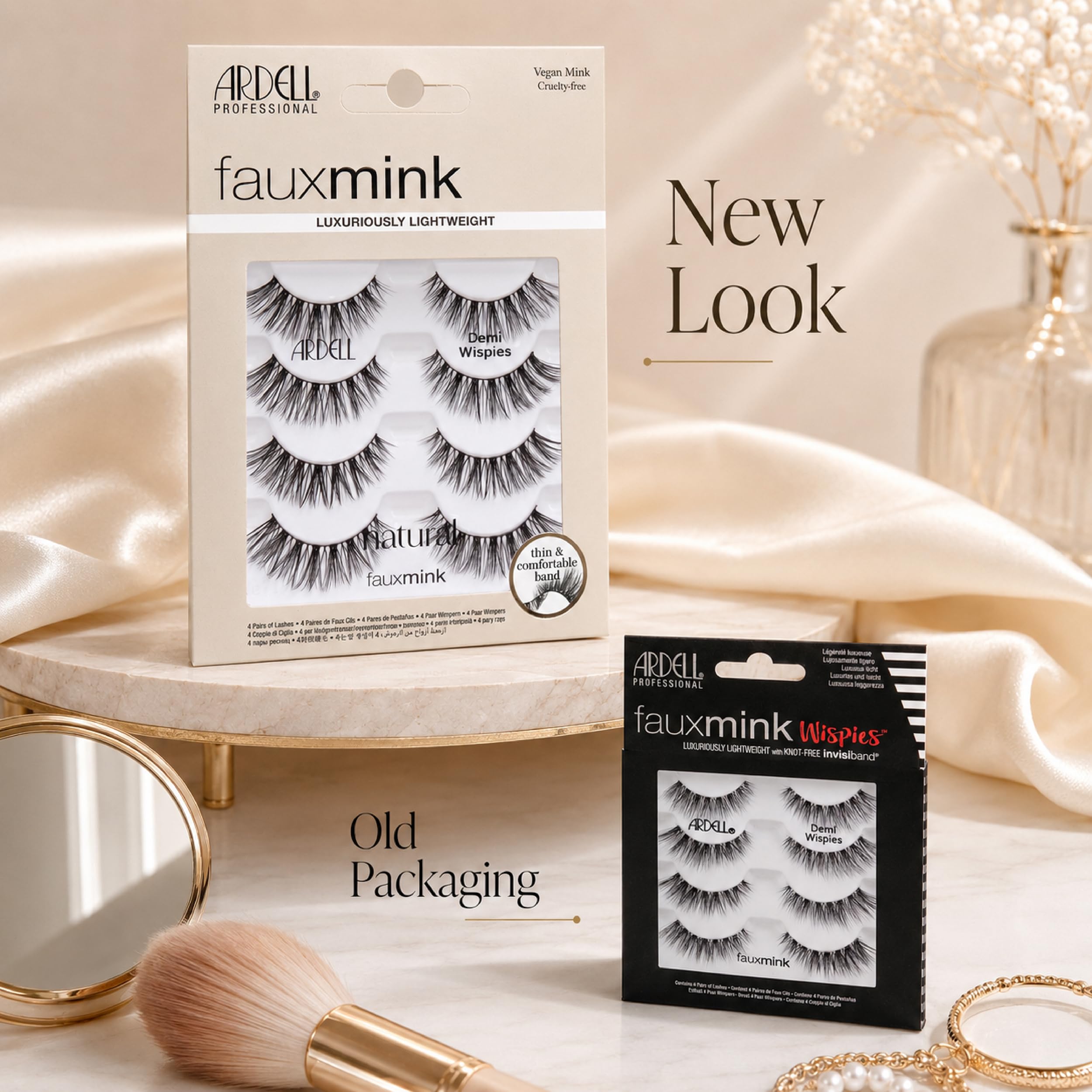 Amazon.com: Ardell Faux Mink Lashes Demi Wispies False Eyelashes