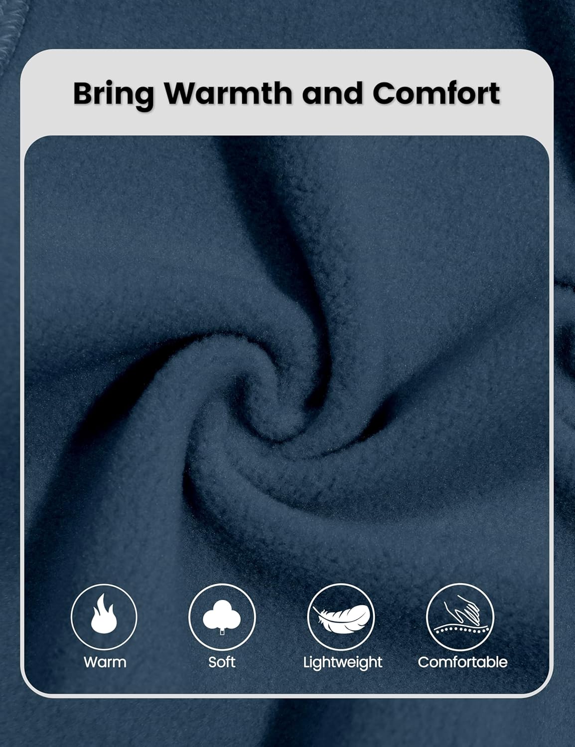 Little Donkey Andy Men's Lightweight Running Warm Jacket Full Zip Fleece Lined Windproof Jacket for Outdoor Casual - Image 4