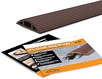 Vista 1 de Simple Cord - Cubierta de cable de 4 pies, kit de organización de cables de suelo para uso en interiores o exteriores, canaleta de cables de 3