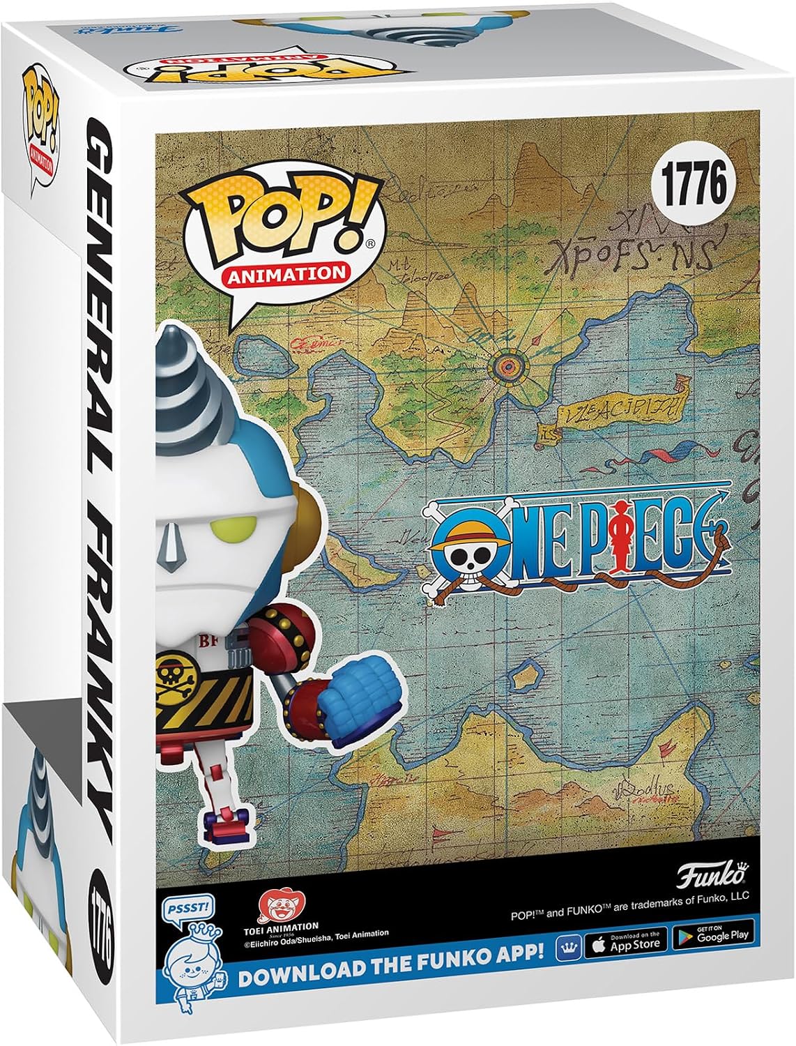 Funko Pop! Animation: One Piece – General Franky – 1 out of 6 Chance of Having a Rare Chase Variant – Glow in the Dark – Gift Idea