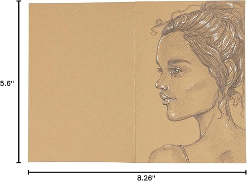 Vista 8 de SoHo Urban Artist Bloc de bocetos de encuadernado abierto, blocs de bocetos abiertos para dibujo, caligrafía, cualquier medio seco y más.