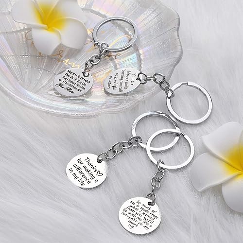 Miniatura 3 de Yaomiao Juego de 9 llaveros de agradecimiento al profesor, regalo de graduación para el día del maestro, regalo de agradecimiento para profesores