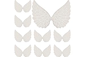 Exquisite Angel Embroidered Wings: A Divine Touch for Your Crafts