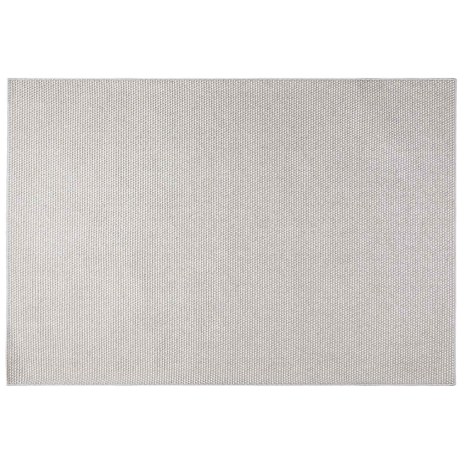 Teppich Wohnzimmer 140x200 cm Waschbar rutschfest Creme Grau