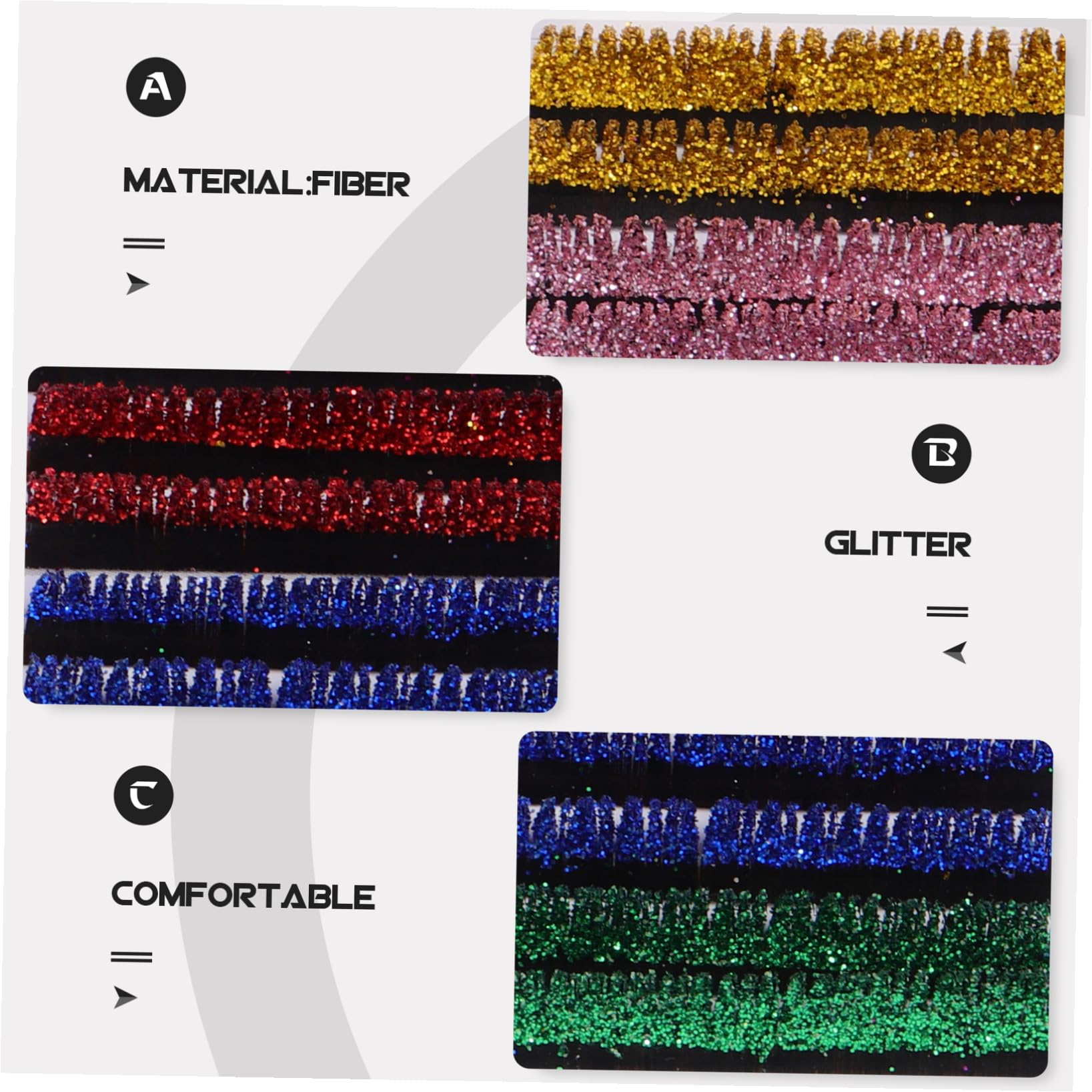 minkissy Ciglia Glitteraye 30 Paia Glitter Ciglia Finte Extension Ciglia Glitterate Estensioni Delle Ciglia Finte Estensione Delle Ciglia Colorate Ciglia Con Pelliccia Colorata Ciglio Fibra