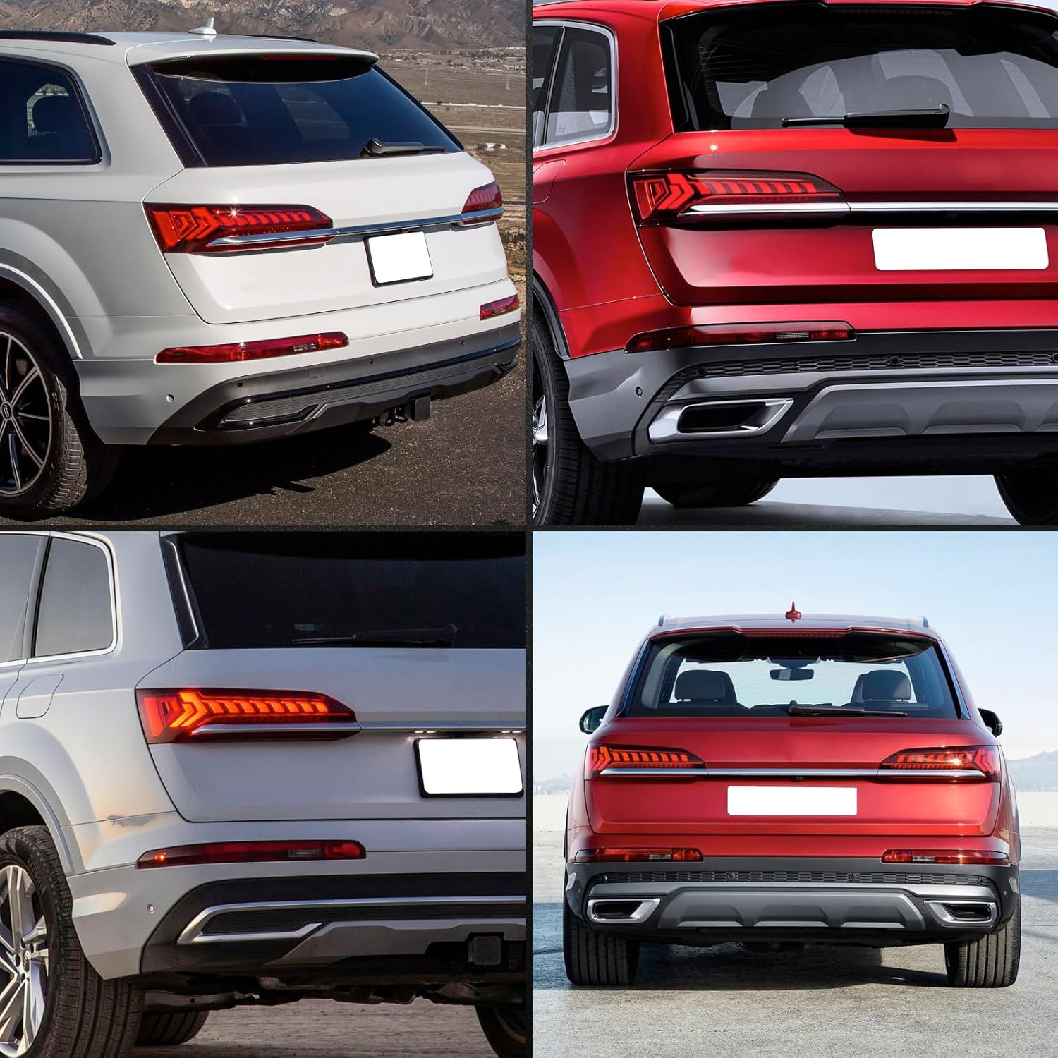 KAKSEY Rear Bumper Reflector Tail Light Fog Lamp Compatible with Audi Q7 2016 2017 2018 2019 2020 2021 2022 Replace 4M0945095A (Left Driver Side) - Image 7