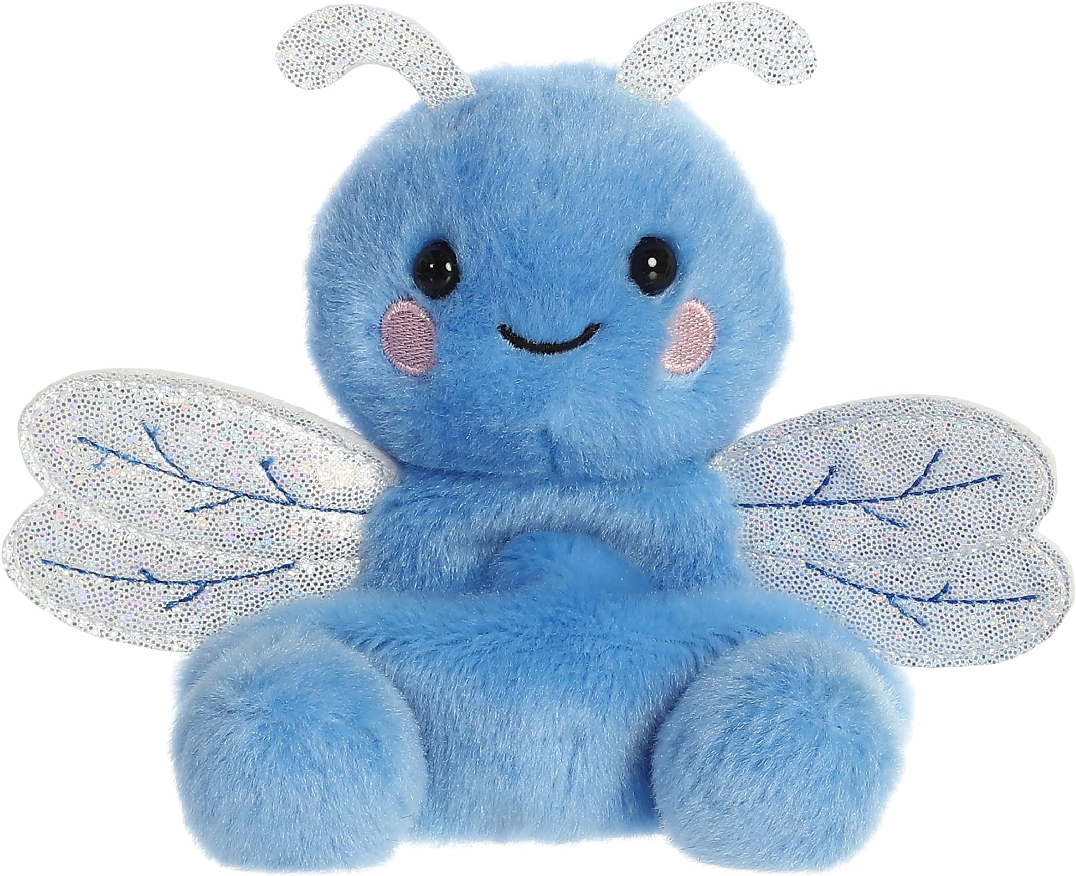 Adorable Palm Pals™ Dart Dragonfly™ Stuffed Animal - Fun Collectible Plush for Kids and Adult Collectors - Perfect for Decorating Rooms and Birthday Gifts - Blue 6 Inches