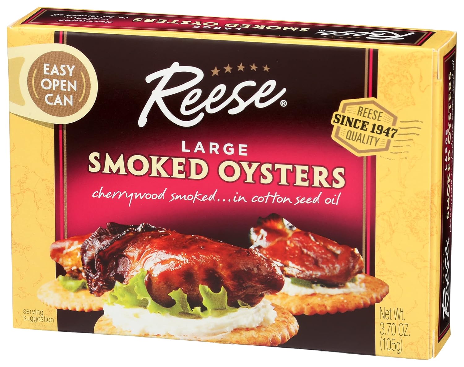 Reese Large Smoked Oysters - 3.7 oz