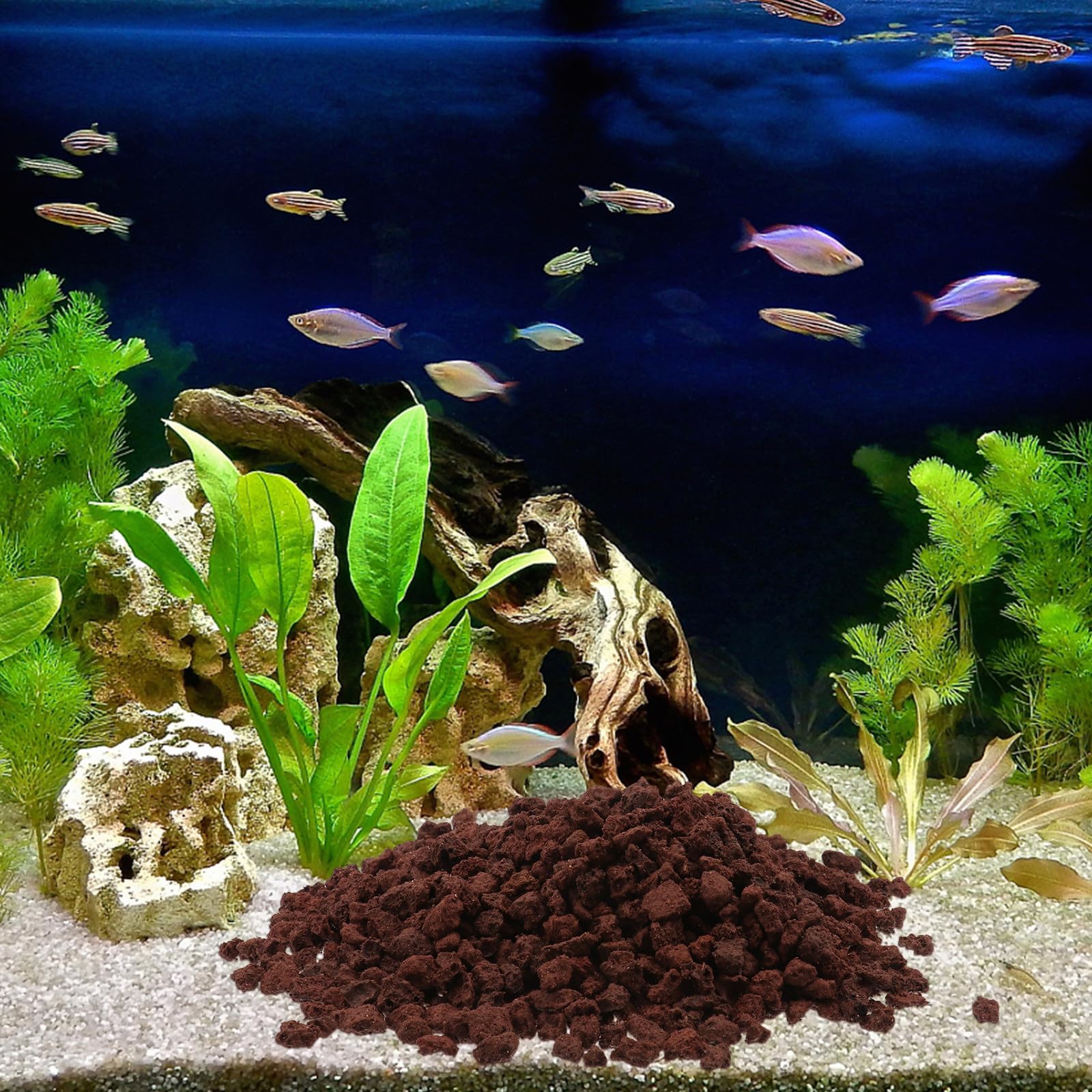 ifundom Piedras Volcánicas de 500 G para Filtro de Acuario Permeabilidad al Agua y Adornos para Peceras de Agua y Marina