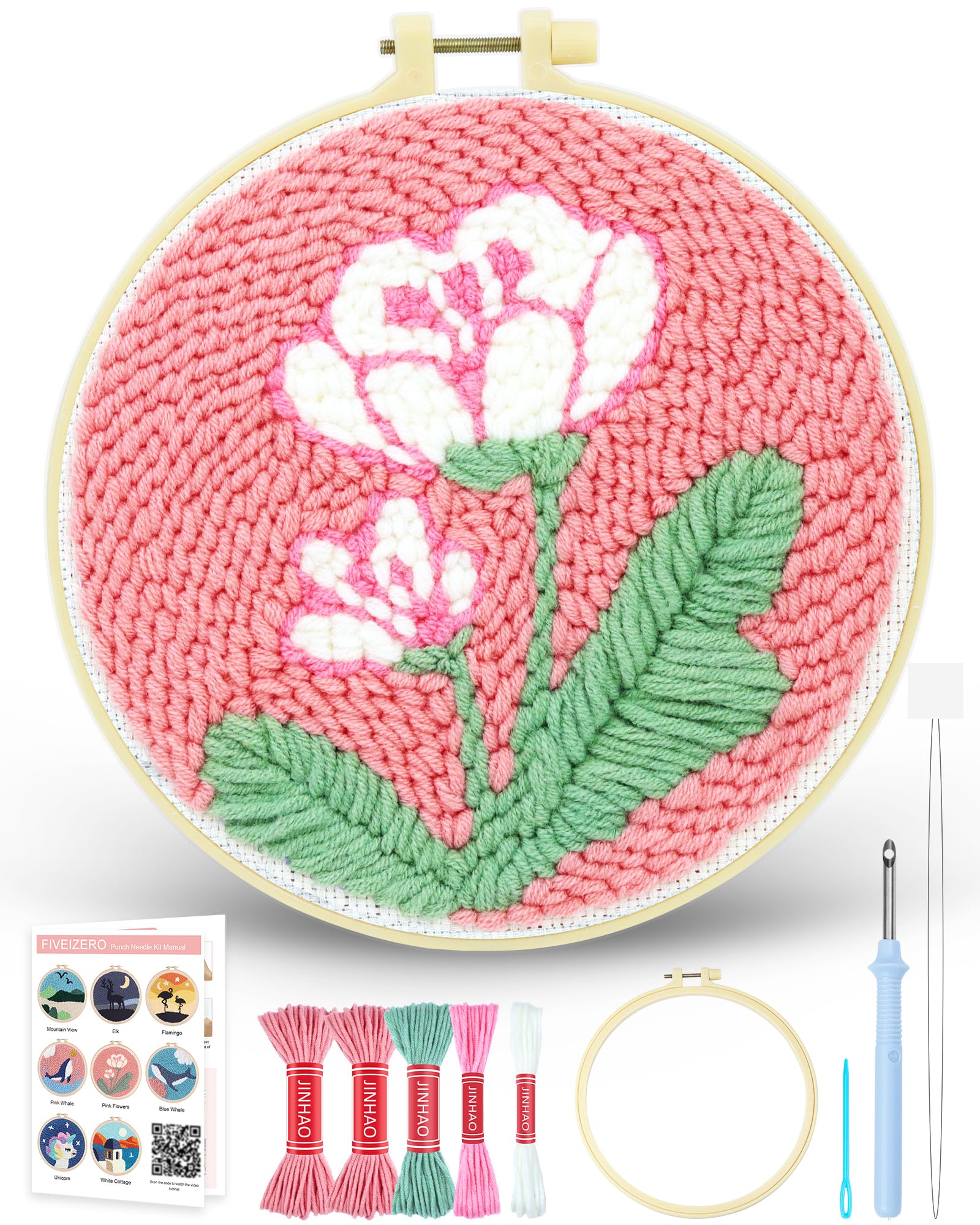 Punch Needle Kit for Beginners - Birthday Cake Patterns -7 Punch Needle Kit for Beginners - Birthday Cake Patterns -7
