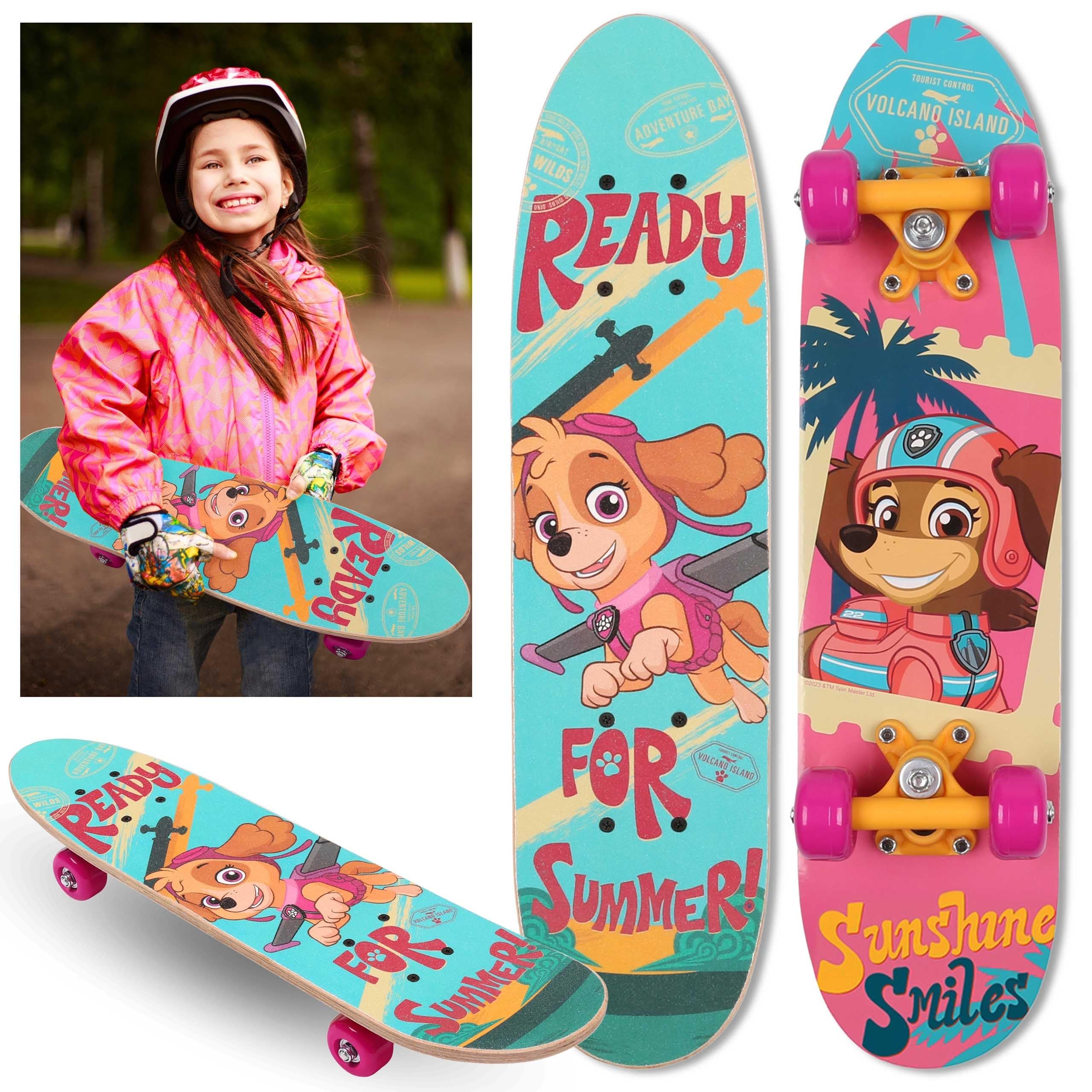 Kinder-Holzskateboard 61cm, rutschfest, leicht und stabil 20-50kg