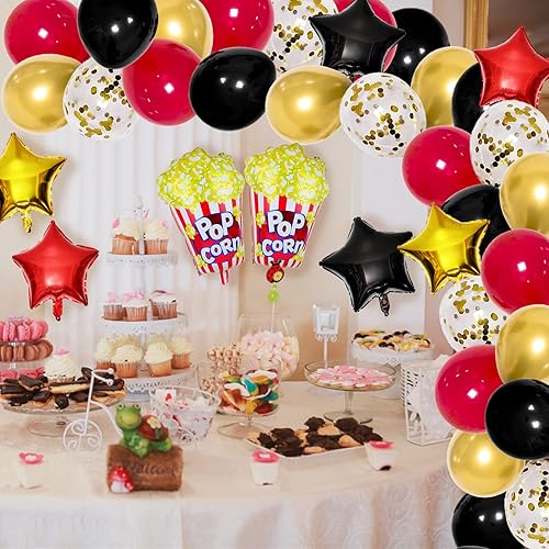 Miniatura 4 de Decoraciones de fiesta de Hollywood - Suministros de noche de cine y decoración de teatro para despedida de soltera y fiestas de cumpleaños