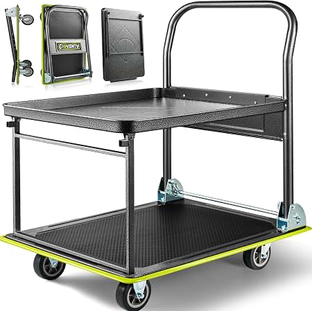 Amazon.com: Cambro (CD100HB110) Plastic Camdolly® w/ Handle & Rear