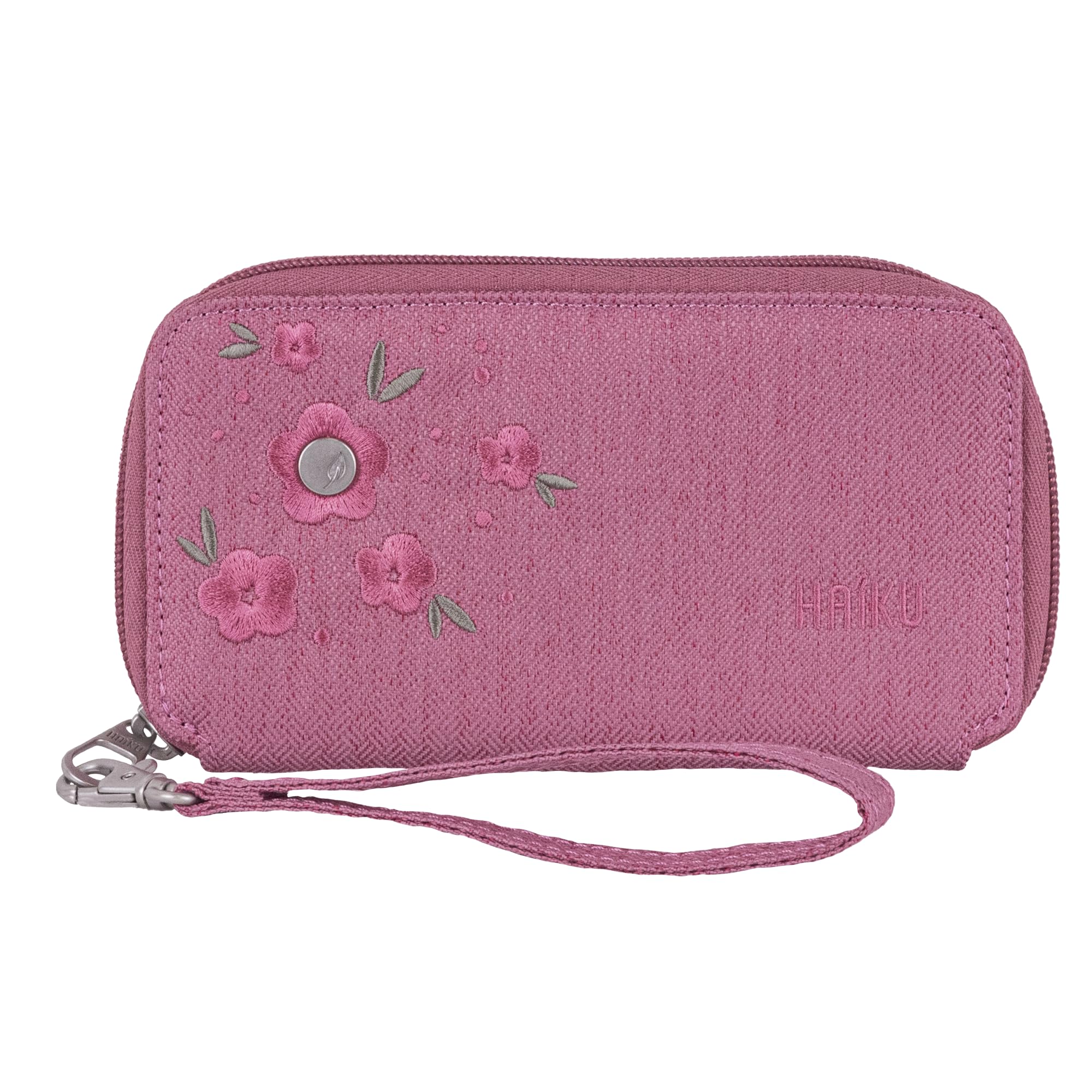 HAIKU Intrepid Wristlet, Clutch Wallet, Zip Around RFID-Blocking Credit Card and ID Holder, Hand Purse