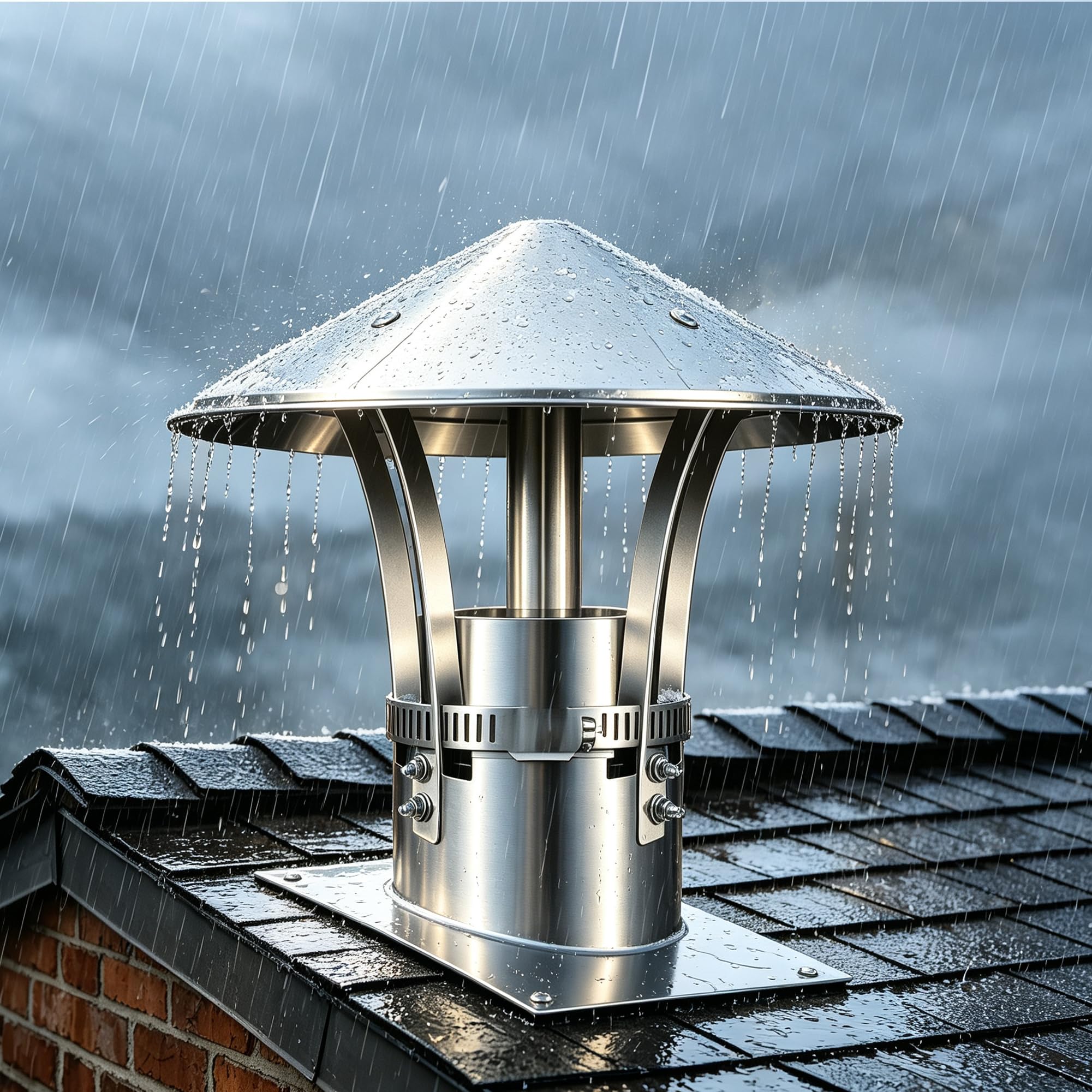 Chapeau Anti Pluie cheminée Chapeau Cheminée INOX 201