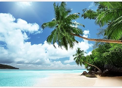 Miniatura 2 de wall26 - Playa en la isla de Mahe en Seychelles - Mural de pared extraíble  Papel pintado autoadhesivo grande - 66x96 pulgadas