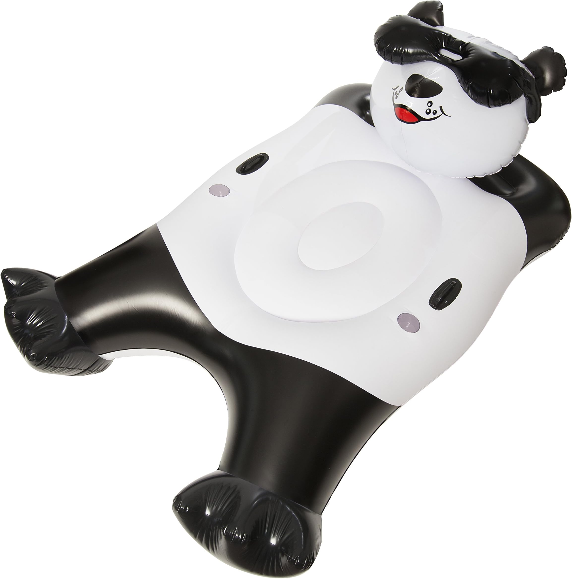 GAME Panda Bear Inflatable Pool Float, Black and White, Giant