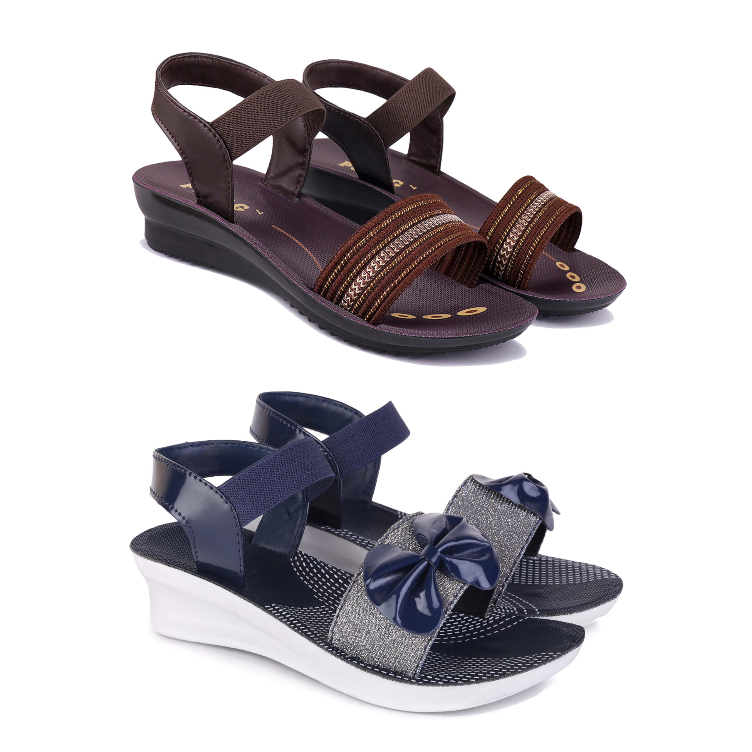 Women's Comfortable Sandal,Casual Lightweight Sandal for Everyday Wear | (Combo 2)-1933-1972-image-14