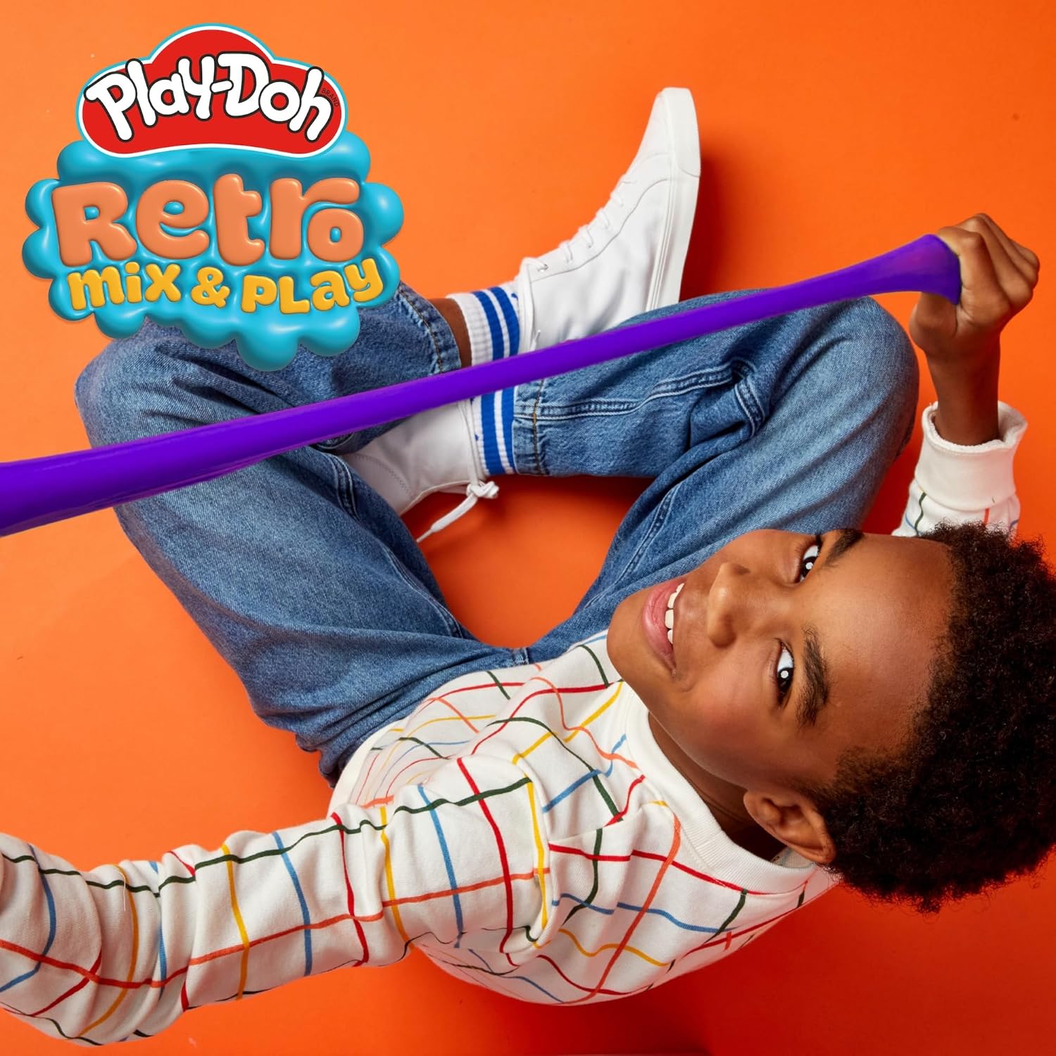 Play-Doh Retro Mix & Play Scented Slime for Kids, 6-Pack Variety, Cloud, Butter, Foam, Super Stretch, (Blue Raspberry, Grape, Watermelon, Orange, Strawberry, Cherry) Popular Toys, Gifts & Party Favors