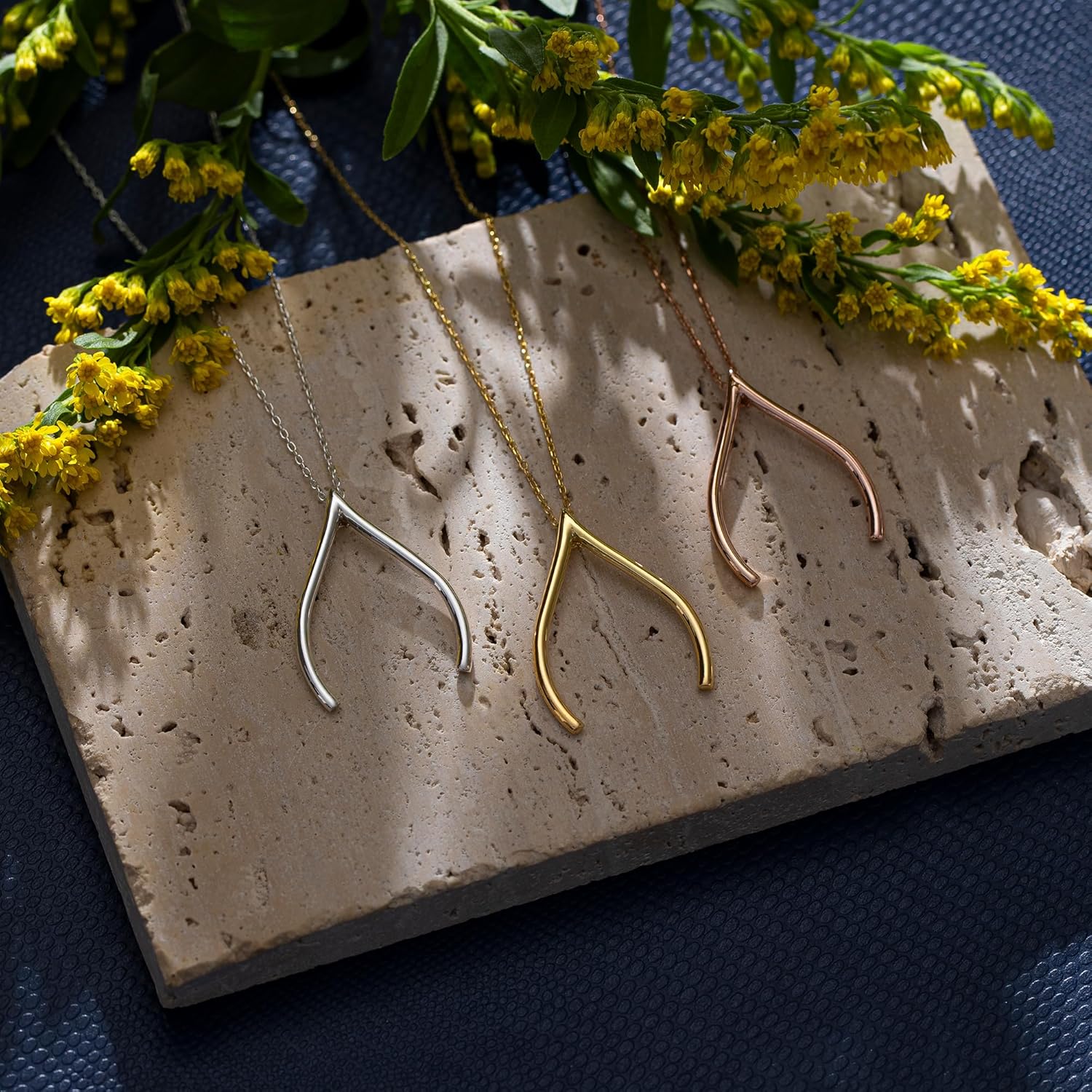 Wishbone Ring Holder Necklace Sterling Silver,Ring Keeper Necklace for Women, Engagement Ring Holding Jewellery, Wishbone Good Luck Gift for Doctor and Nurse