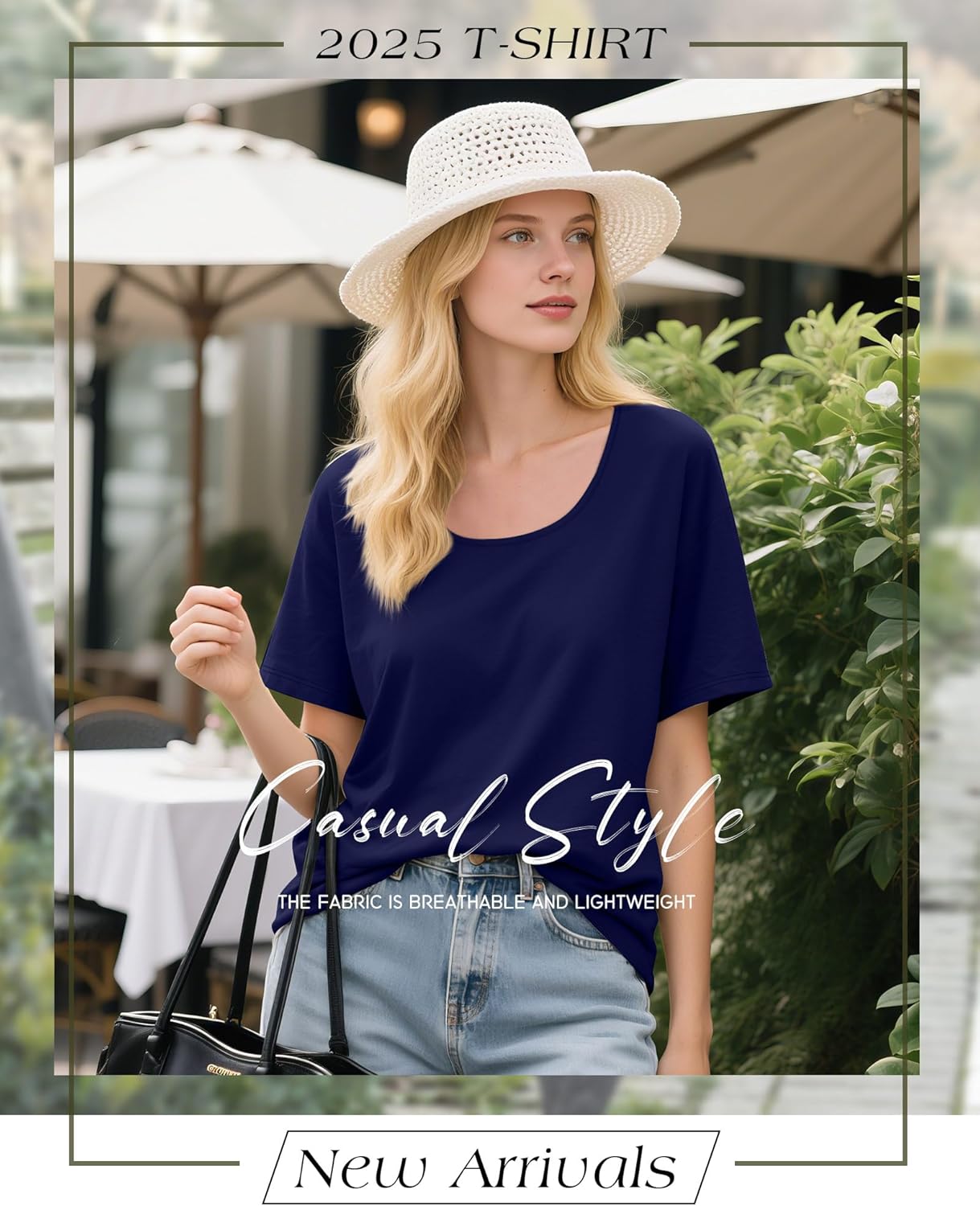 Ficerd 4 Pack Women's Scoop Neck Loose Fit T Shirts Basic Casual Short Sleeve Tops Soft Layer Summer Tees - Image 7