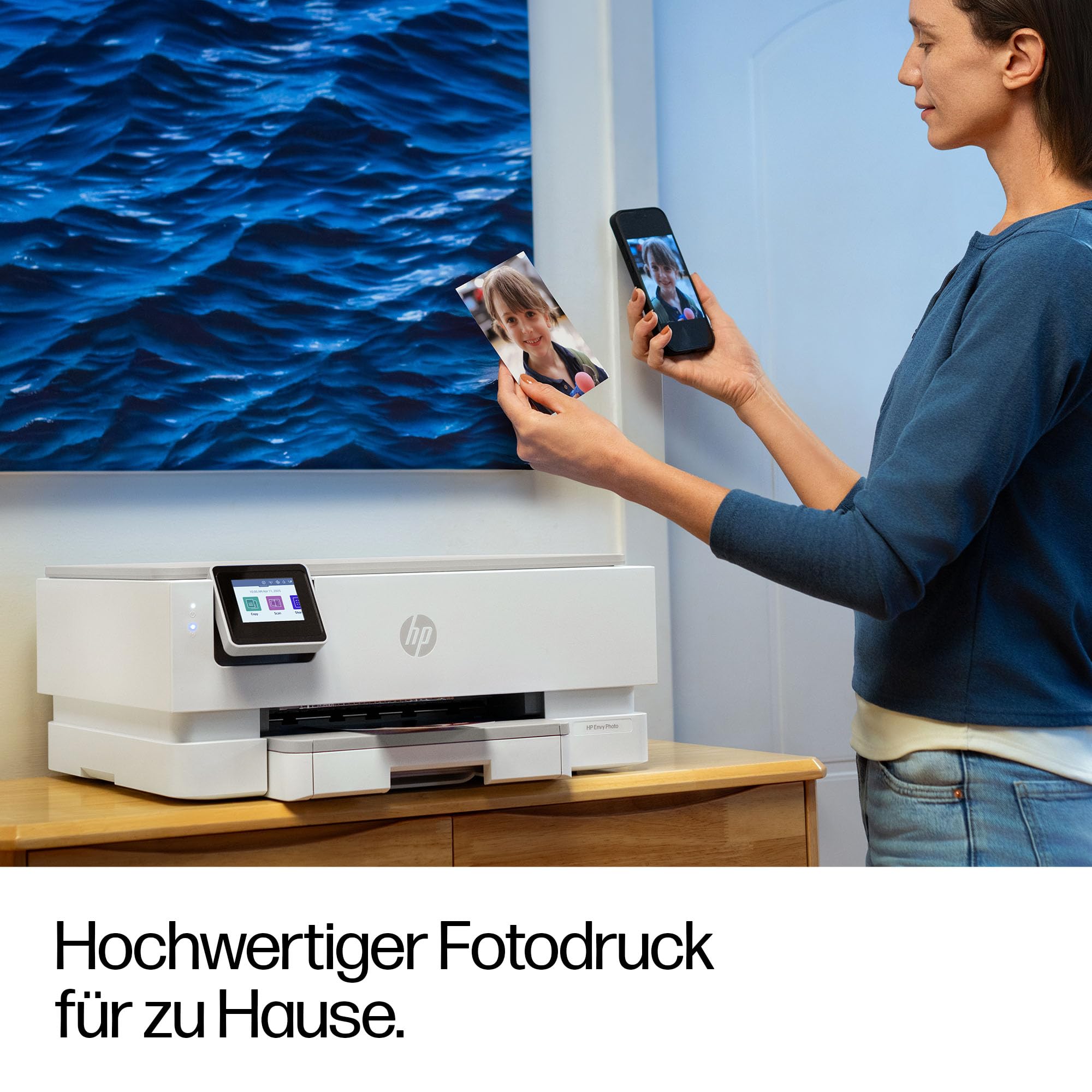 HP Envy Photo 7230 Multifunktionsdrucker Tintenstrahldrucker DIN A4 WiFi USB Drucken Scannen Kopieren Fotodruck