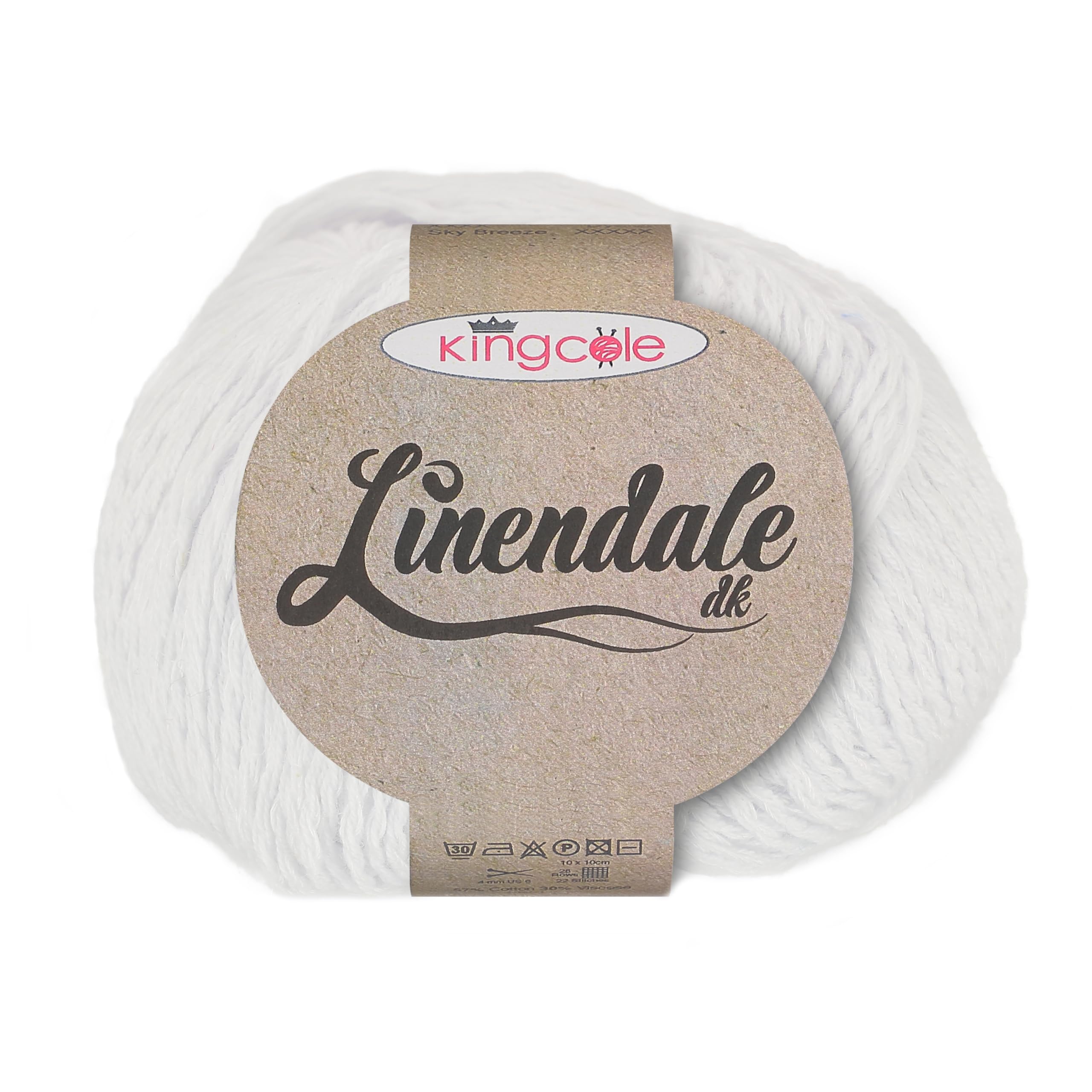 King Cole Linendale DK 50g - White (5240)