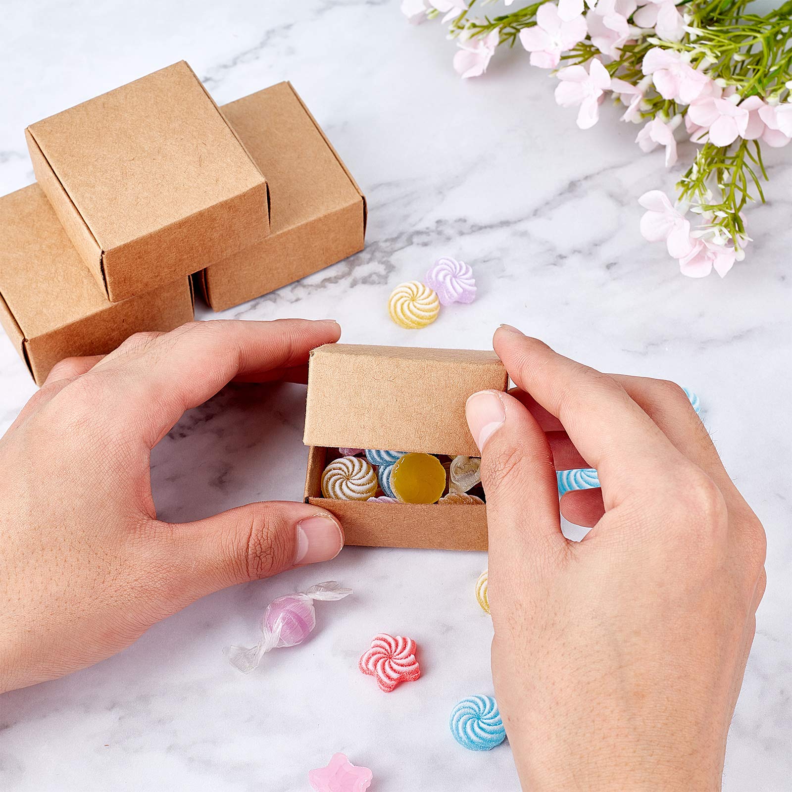 Amazon | SUPERFINDINGS 30個入り ギフトボックス クラフト紙製