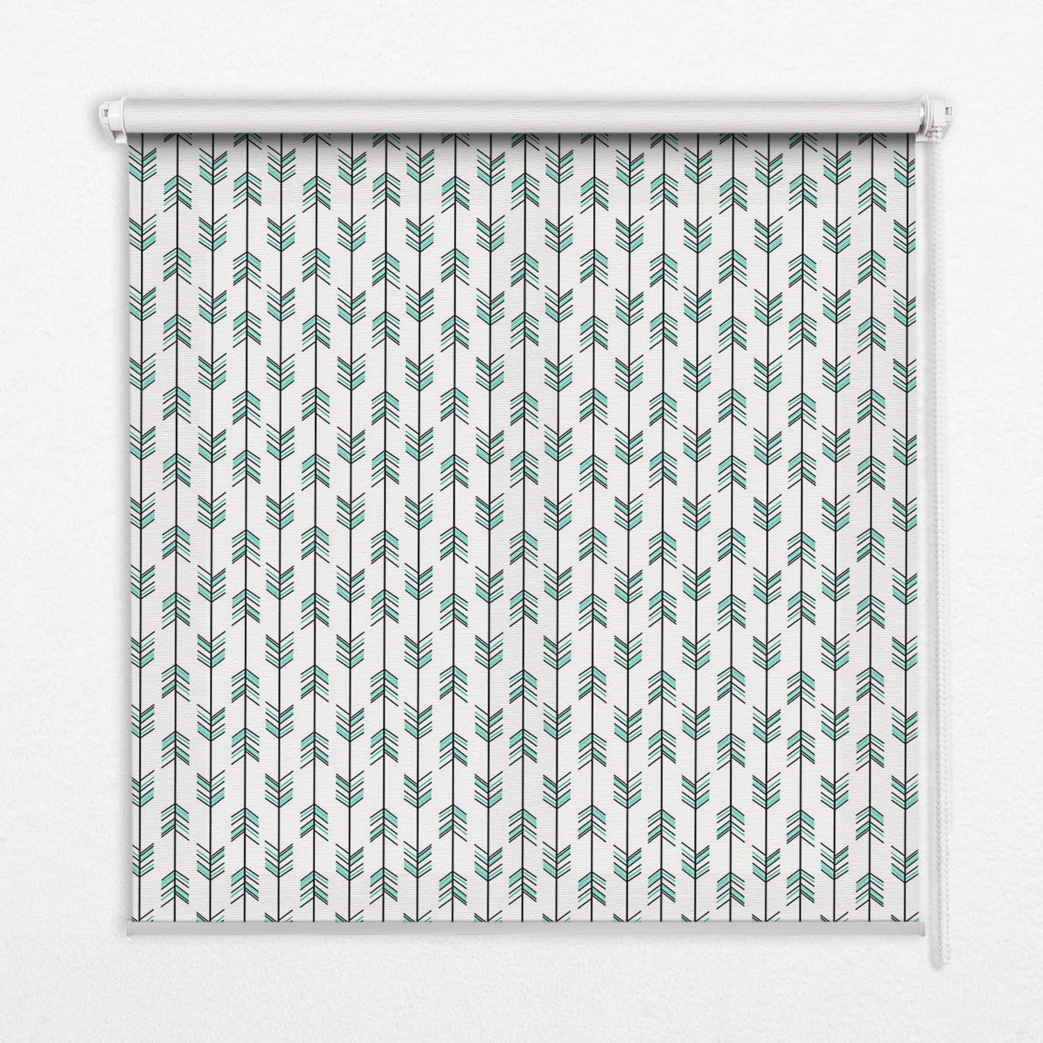 Store enrouleur sans perçage Tulup 130x240 cm perméable motifs sapins