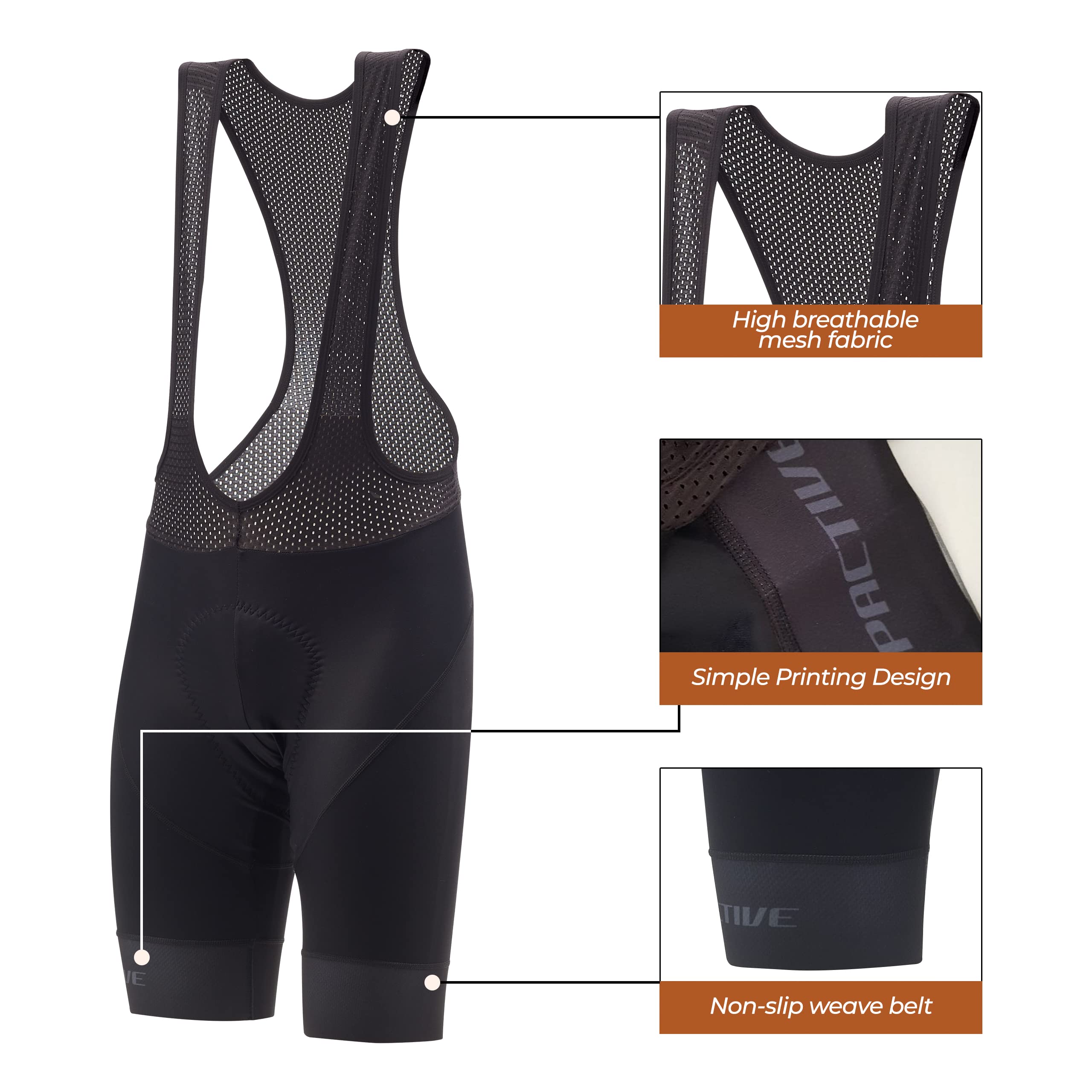 Culote Corto Ciclismo Hombre, Culotte con Badana de Alta Absorción, Culotes de Ciclismo Carretera, Badana Anideslizante