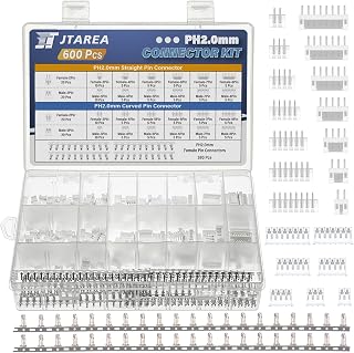 29Values 600PCS JST PH 2.0 MM Connector Kit 2.0MM 2 3 4 5 6 7 8 Pin Female Male Housing Jst-ph Female Pin Connectors