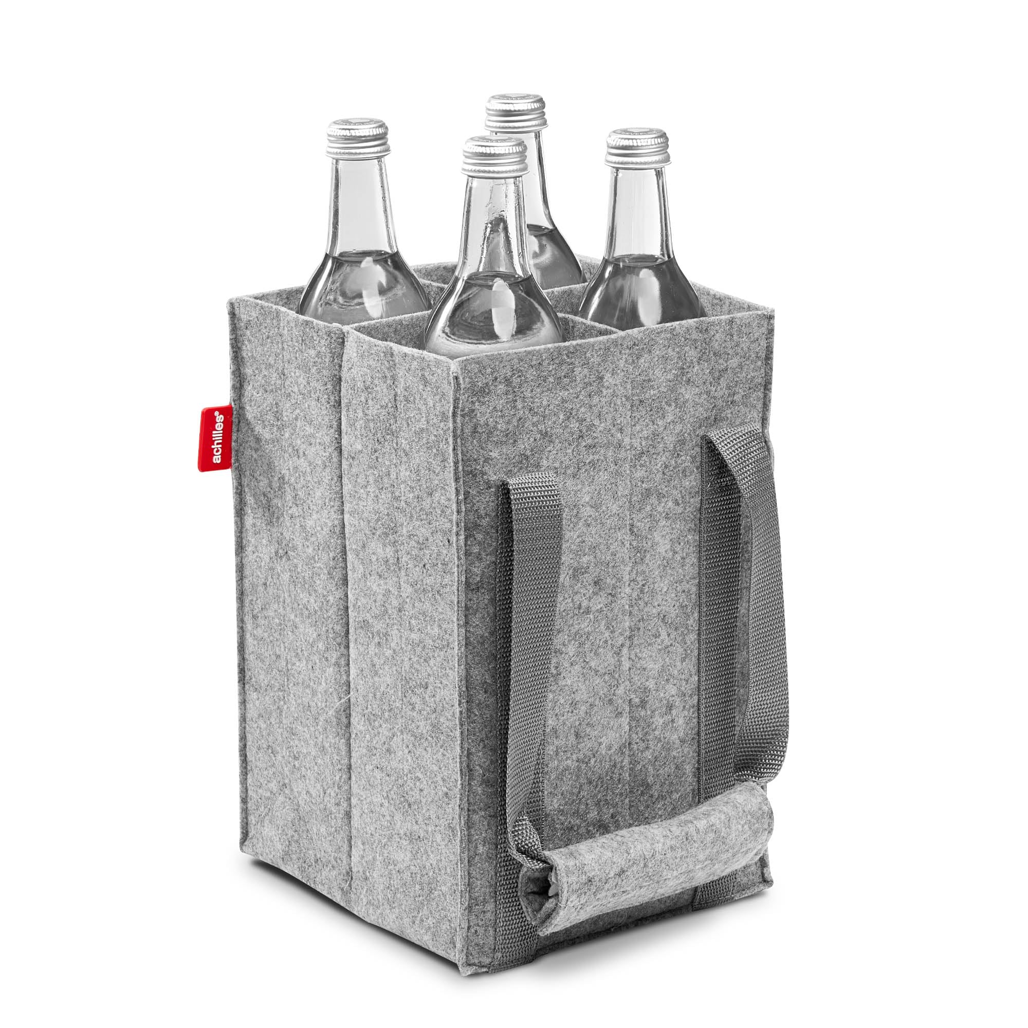 achilles Bolsa de Botella, También para Botellas de 1,5 litros, Bolsa de Botella de Fieltro, 100% Reciclado