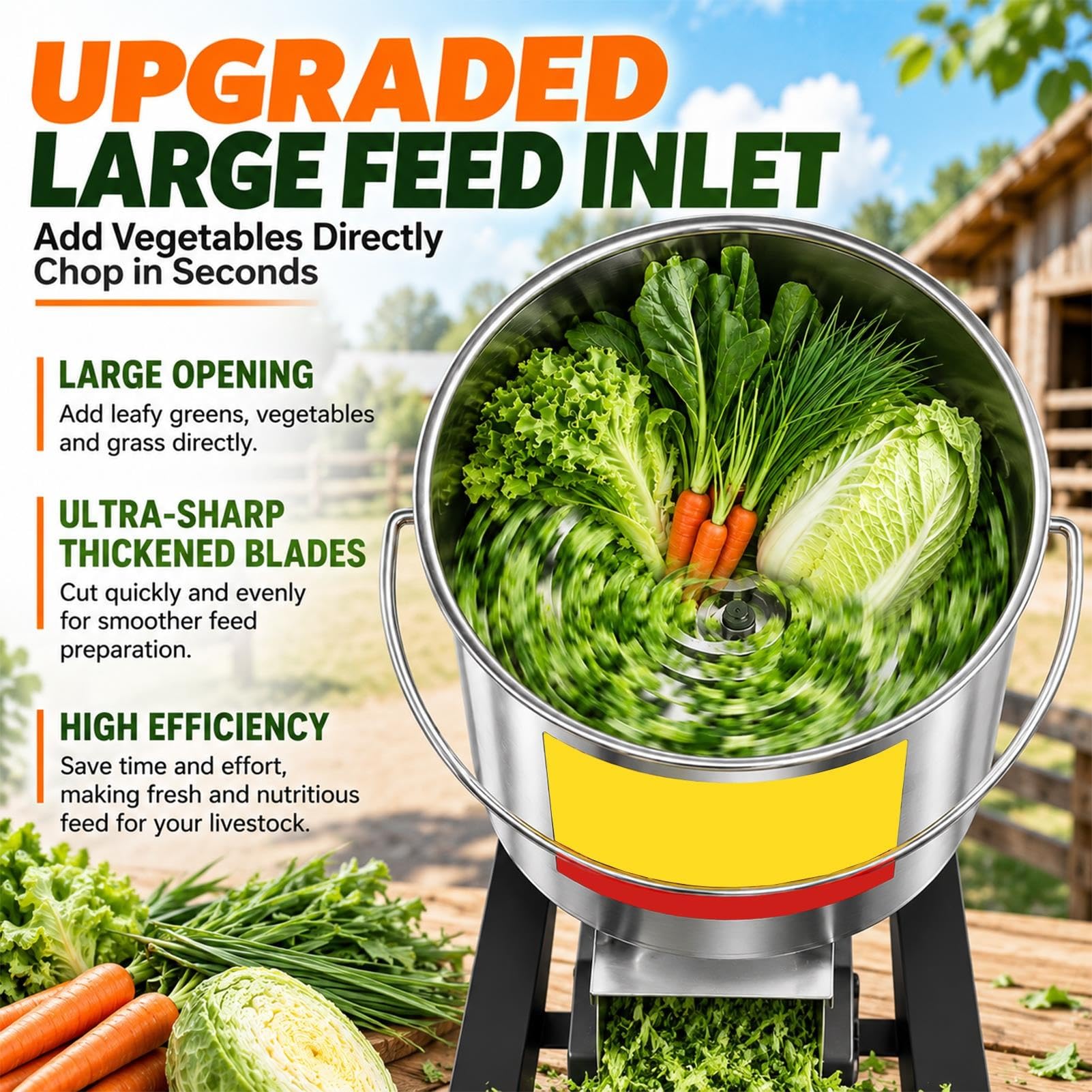 Picadora Comercial de Alimentos Vegetales,Procesador de Alimentos 1000W
