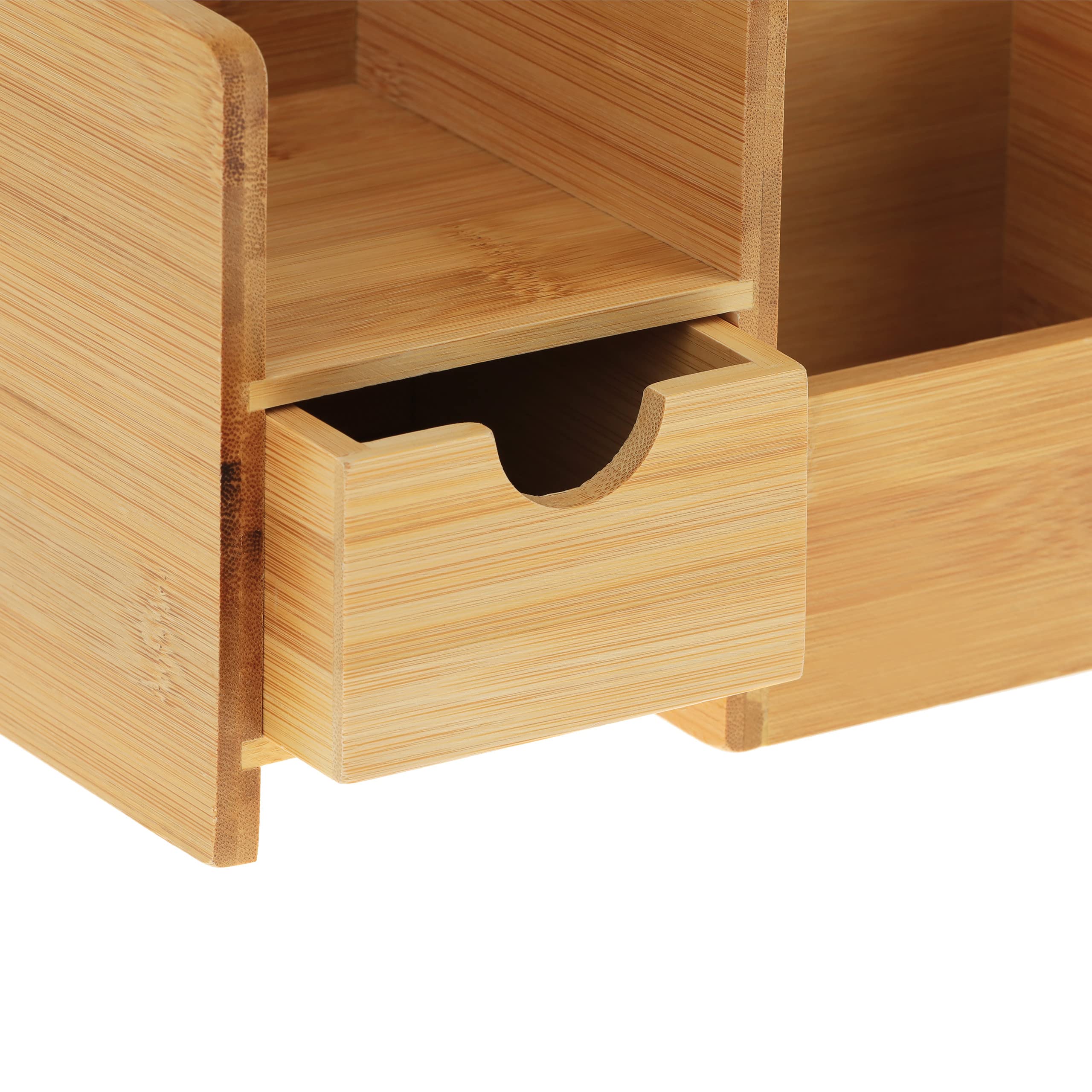 Bamboo Organizer Tray With 3 Compartments | Lipper International - View #12