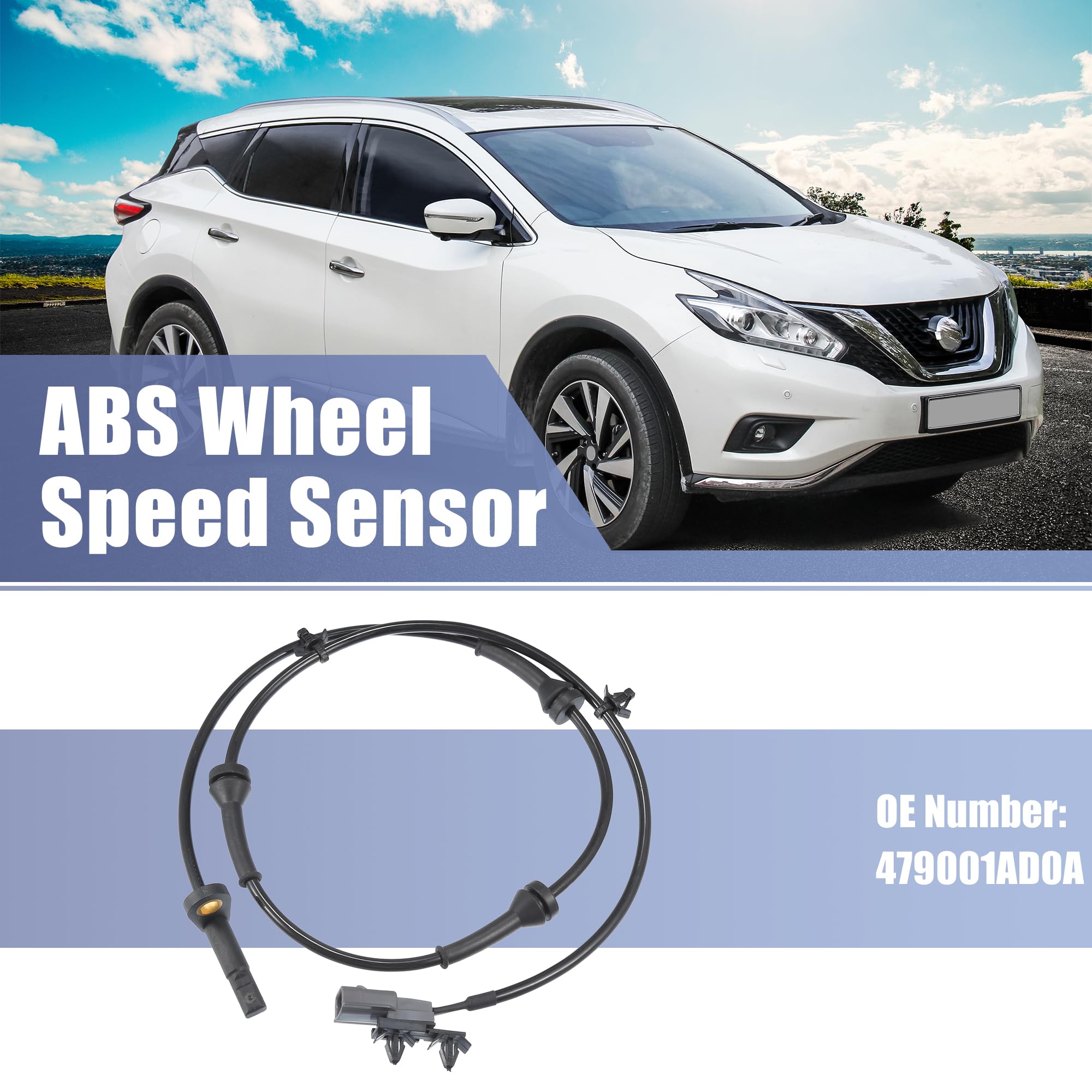 ABS Wheel Speed Sensor For 2015-2020 Nissan Murano V6 3.5L - Front Left Or Right