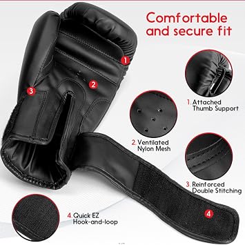 Kids Boxing Gloves for Sparring,Punching Bag,MMA Training,Ages 3-15