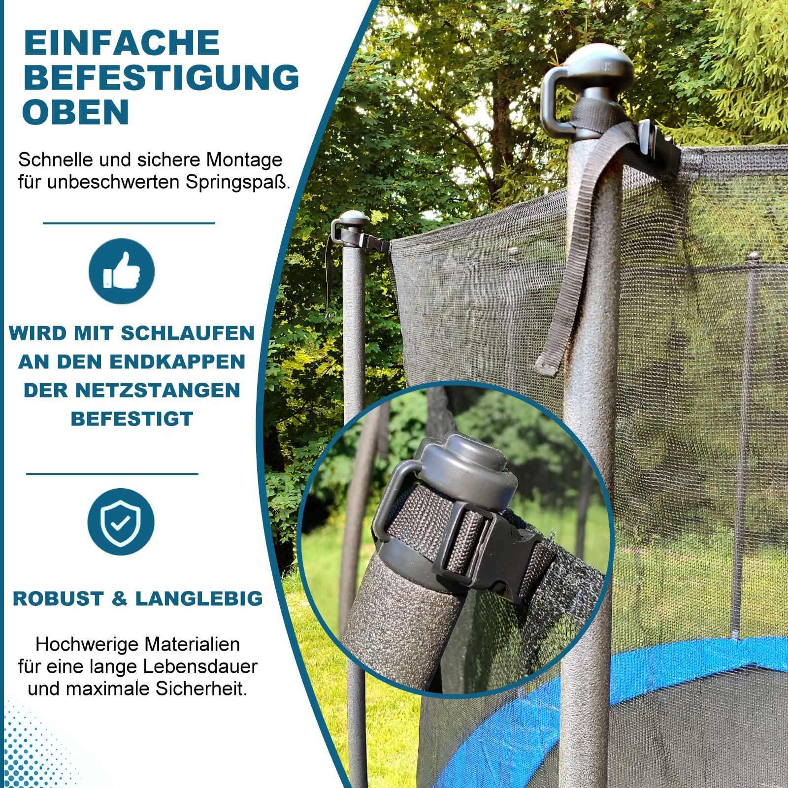 Trampolin Sicherheitsnetz – erhältlich in vielen Größen (HO-OSOH)